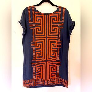 Vintage embroidery midi dress